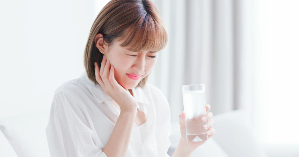 woman with sensitive teeth