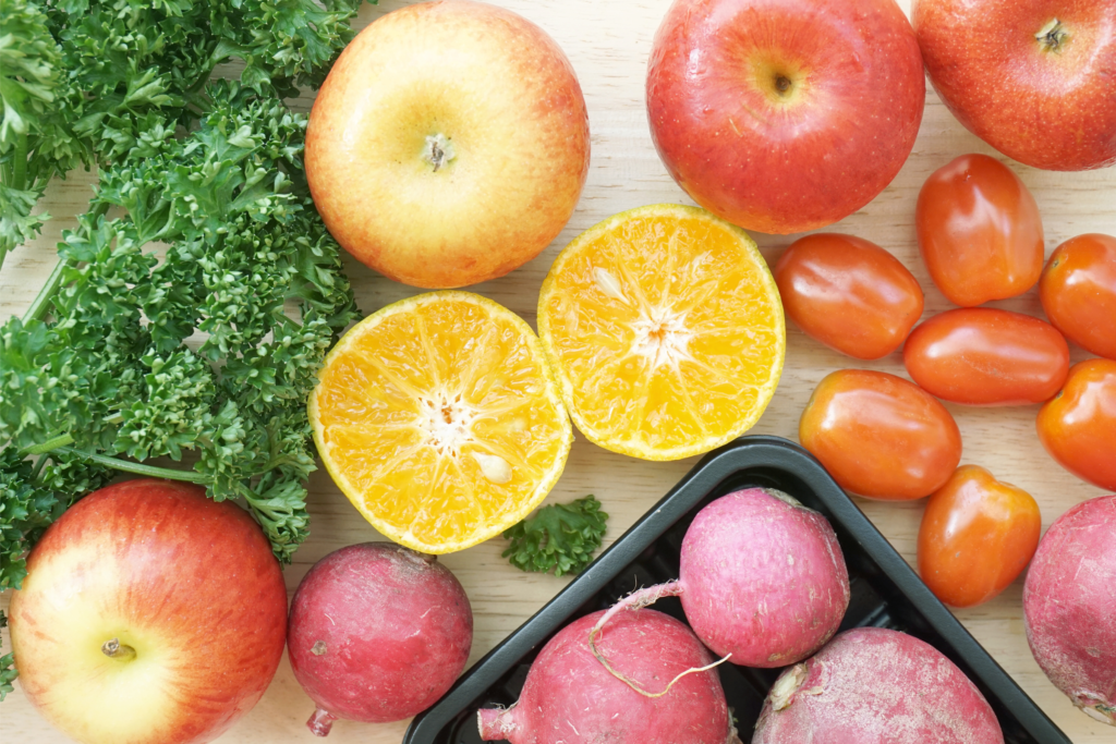 fruits and vegetables